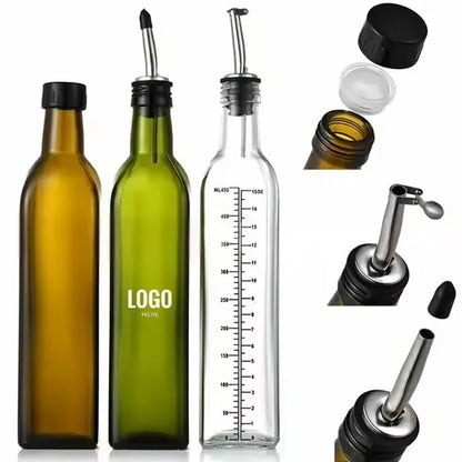 17oz Olive Oil Dispenser Bottle With Nozzle And Funnel