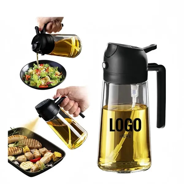 16oz Light-Blocking Dark Oil Sprayer For Cooking
