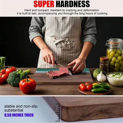 Wave Resin Cutting Board Spliced Acacia Wood