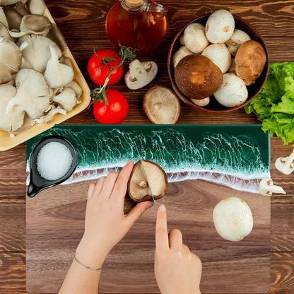 Wave Resin Cutting Board Spliced Acacia Wood