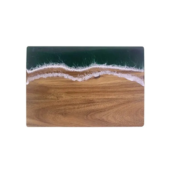 Wave Resin Cutting Board Spliced Acacia Wood