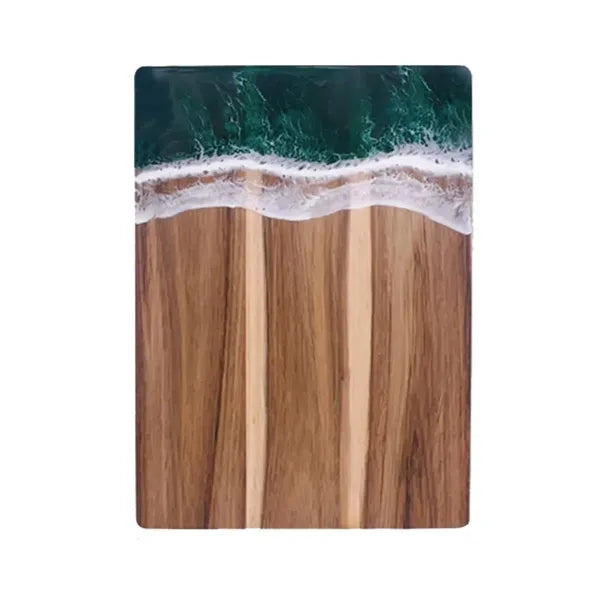 Wave Resin Cutting Board Spliced Acacia Wood
