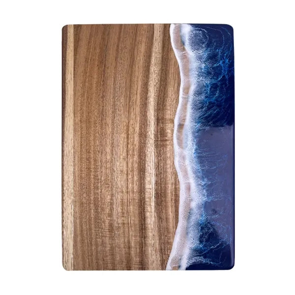 Wave Resin Cutting Board Spliced Acacia Wood