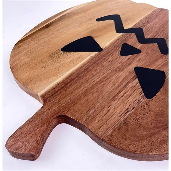 Pumpkin Shape Acacia Wood Natural Resin Cutting Board
