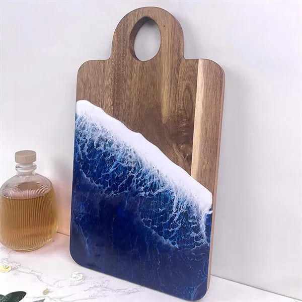 Wave Resin Splicing Acacia Wood Cutting Board