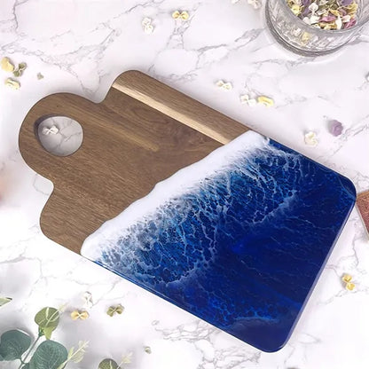 Wave Resin Splicing Acacia Wood Cutting Board