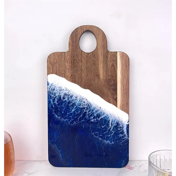 Wave Resin Splicing Acacia Wood Cutting Board