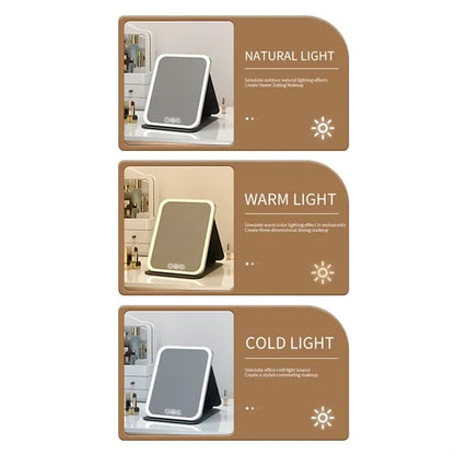Portable Foldable Smart Long-Life LED Makeup Mirror
