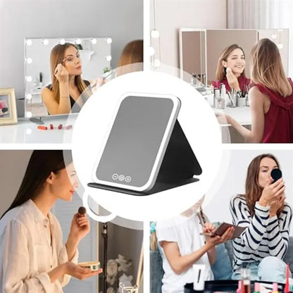 Portable Foldable Smart Long-Life LED Makeup Mirror