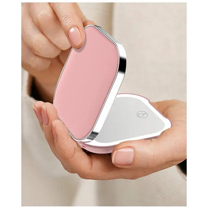 Portable Handheld Rechargable LED Makeup Mirror Single Side