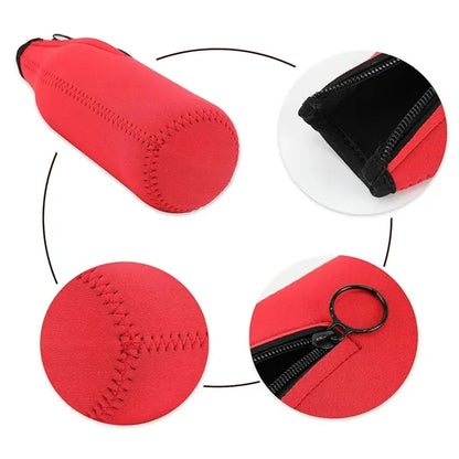 12oz. Neoprene Bottle Cooler Insulator with Zipper