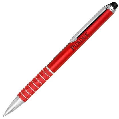 Twist Action Metal Pens w/ Stylus & Chrome Accent 2-in-1