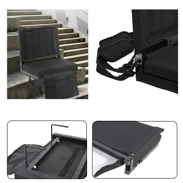 Padded Foldable Bleacher Stadium Seats Ocean