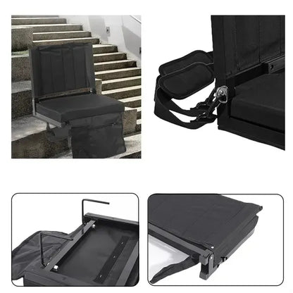 Padded Foldable Bleacher Stadium Seats Ocean