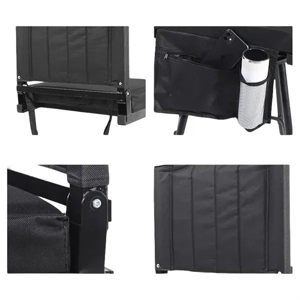 Padded Foldable Bleacher Stadium Seats Ocean