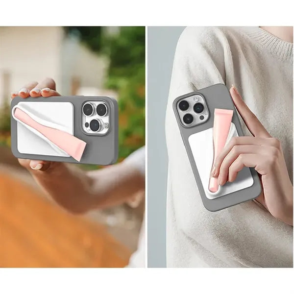 Silicone Lipstick Holder Phone Case