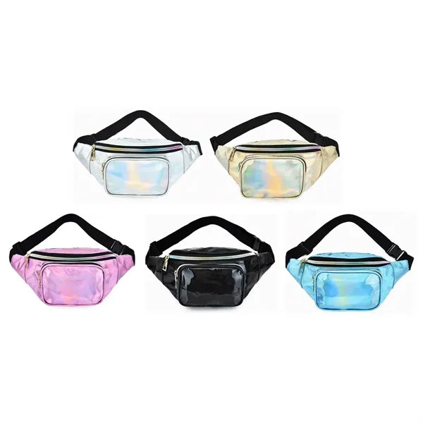 Holographic Fanny Pack Iridescent Waist Bag