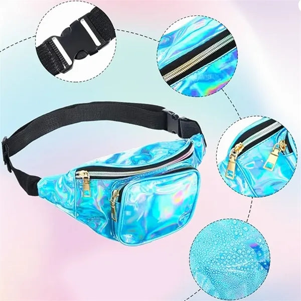 Holographic Fanny Pack Iridescent Waist Bag