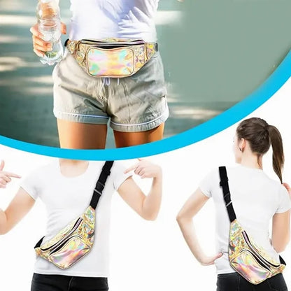 Holographic Fanny Pack Iridescent Waist Bag