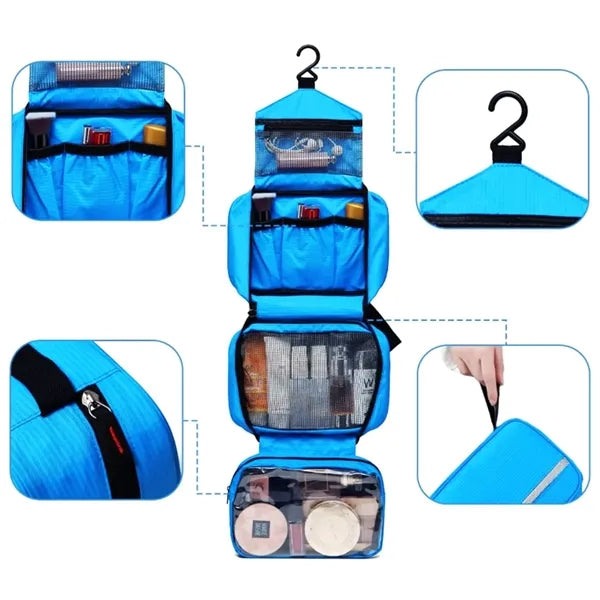 Custom Hanging Toiletry Organizer Travel Bag