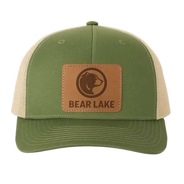 Richardson Trucker Rope Hat w/Leather Patch or Embroidery