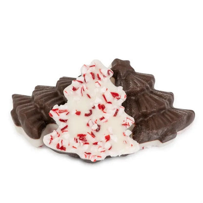 Gift tin with Peppermint Bark Shapes