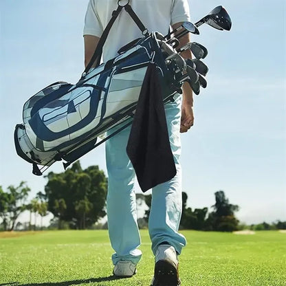 Golf Towels Portable Microfiber Fabric Waffle Carabiner Clip