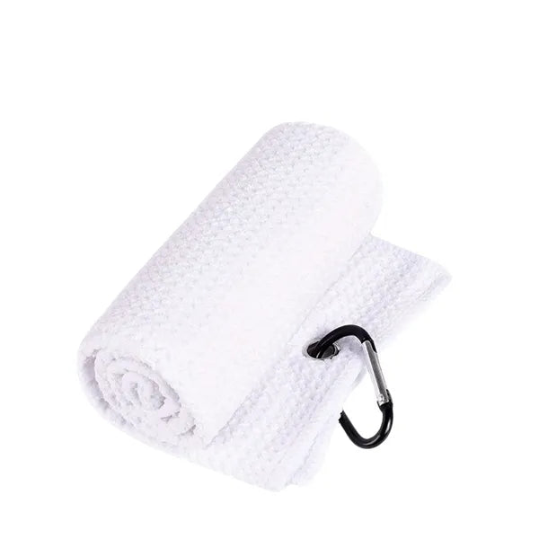 Golf Towels Portable Microfiber Fabric Waffle Carabiner Clip