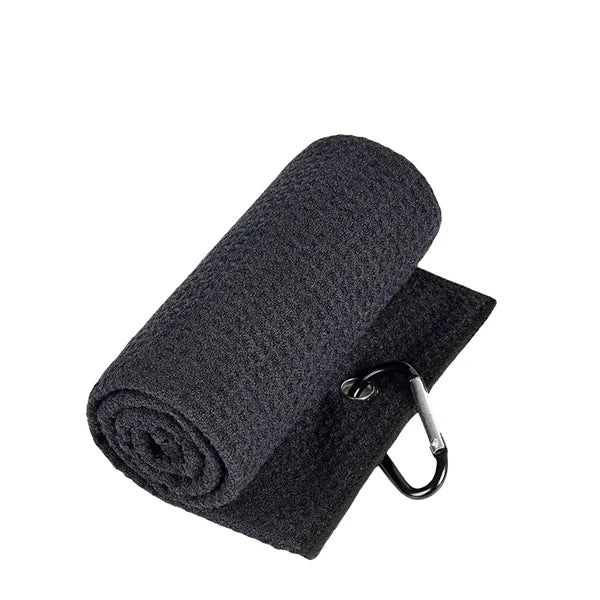 Golf Towels Portable Microfiber Fabric Waffle Carabiner Clip