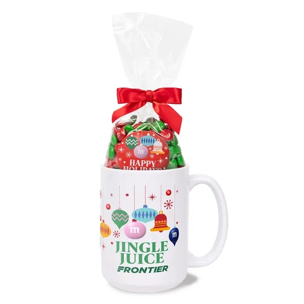 Mug Drop Color Choice M&M's & 15oz Full Color Mug Set