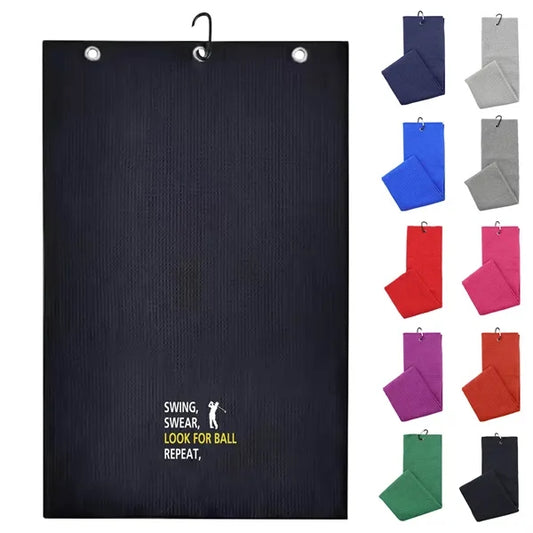 Tri-Fold Waffle Golf Towel