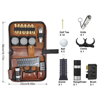 Golf Accessories Kit Tools Balls Brush Scorer Clamp Knife