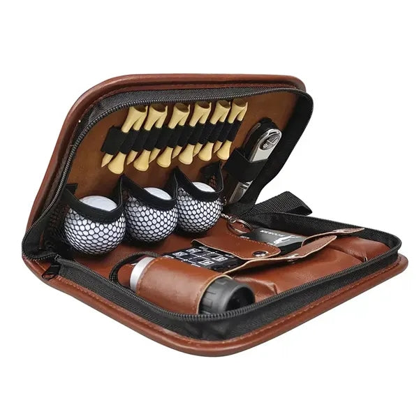 Golf Accessories Kit Tools Balls Brush Scorer Clamp Knife