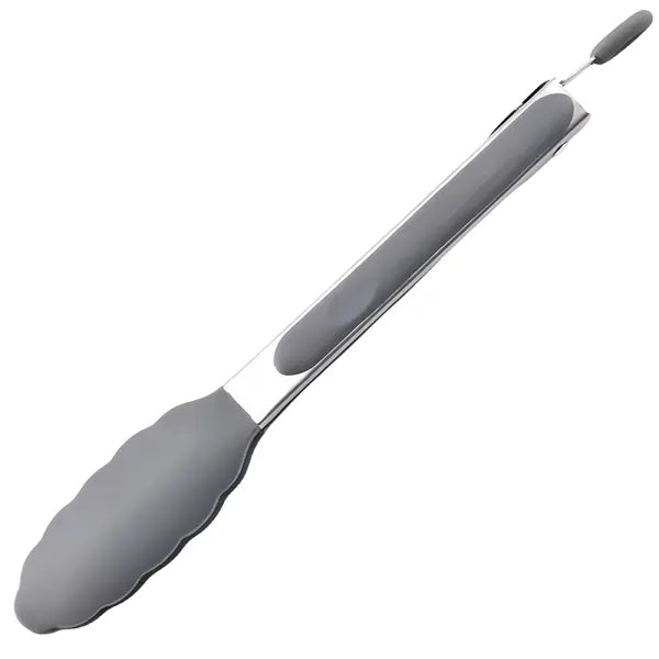Custom Silicone Kitchen Tongs Stainless Steel Non Slip Grip
