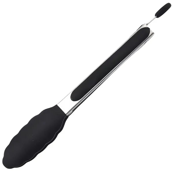Custom Silicone Kitchen Tongs Stainless Steel Non Slip Grip