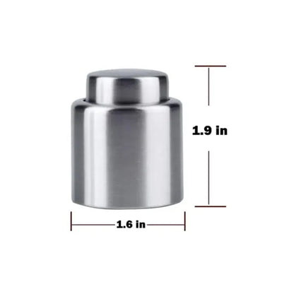 Stainless Steel Wine Bottle Stopper Push Button