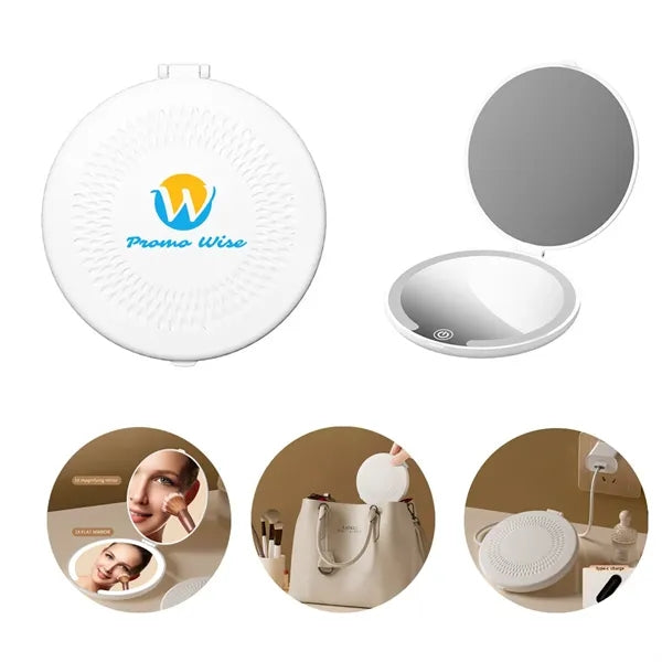 Foldable Rechargeable Travel Mini Led Makeup Mirror