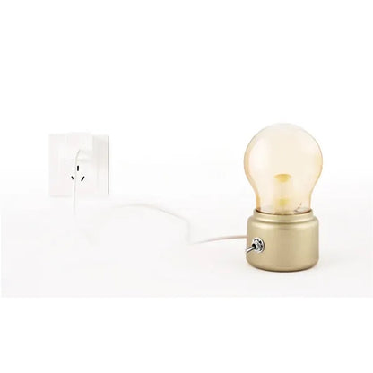Retro Long-Life Rechargeable Bulb Night Light