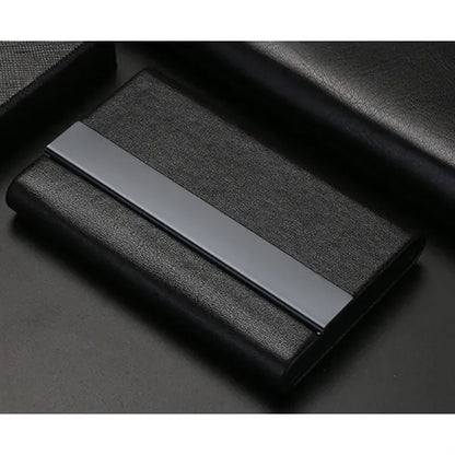 Microfiber Faux Leather Business Card Box