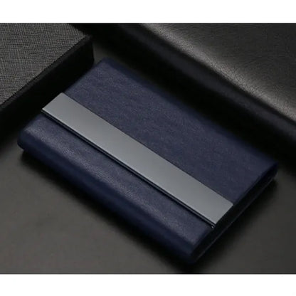 Microfiber Faux Leather Business Card Box