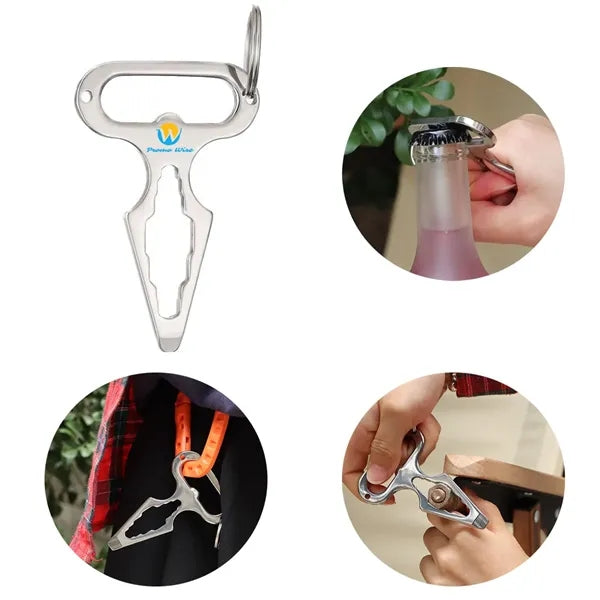 Stainless Steel Self-Defense Spike Wrench bottle opener