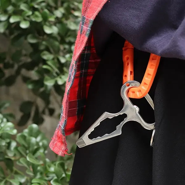 Stainless Steel Self-Defense Spike Wrench bottle opener