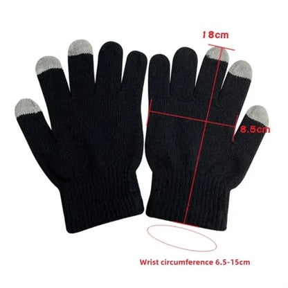 Custom Knit Touchscreen Gloves Winter Promotional