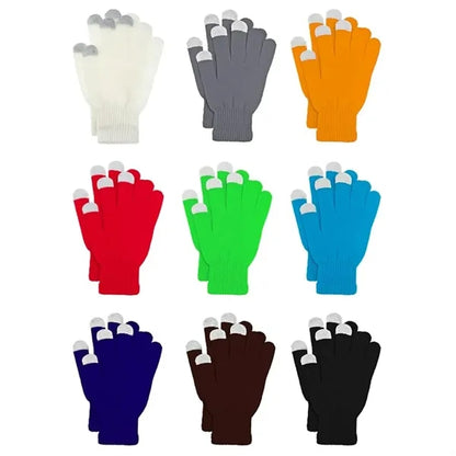 Custom Knit Touchscreen Gloves Winter Promotional
