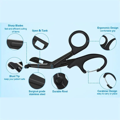 Outdoor Military Rescue Stainless Steel Bandage Scissors