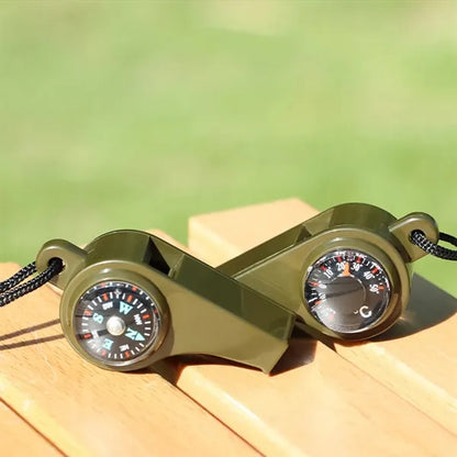 Three-In-One Outdoor Multi-Function Survival Whistle
