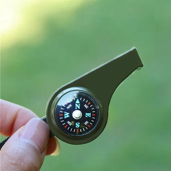 Three-In-One Outdoor Multi-Function Survival Whistle