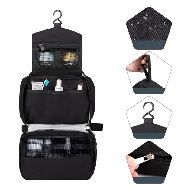 Travel Hanging Toiletry Bag with Hook Organizer