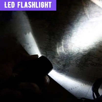 Outdoor 7-In-1 Multifunctional Compass Whistle Flashlights