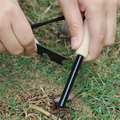 Portable Outdoor High Purity Wooden Handle Fire Stick